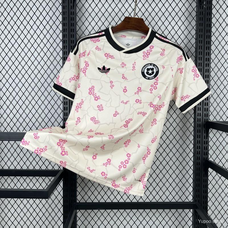 Camiseta de fútbol Chile 2026 VISITANTE MANGA CORTA VERSION FAN